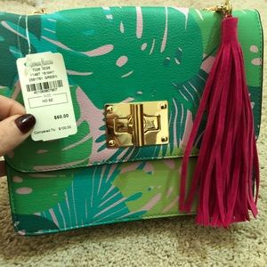 Neiman Marcus handbag - palm print NWT
